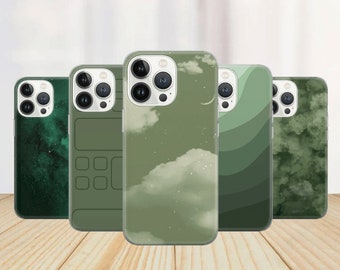 Sage green Phone Case Herbal Cover for iPhone 14 13 12 Pro 11 XR 8 7, Samsung S23 S22 A73 A53 A13 A14 S21 Fe S20, Pixel 7 6A