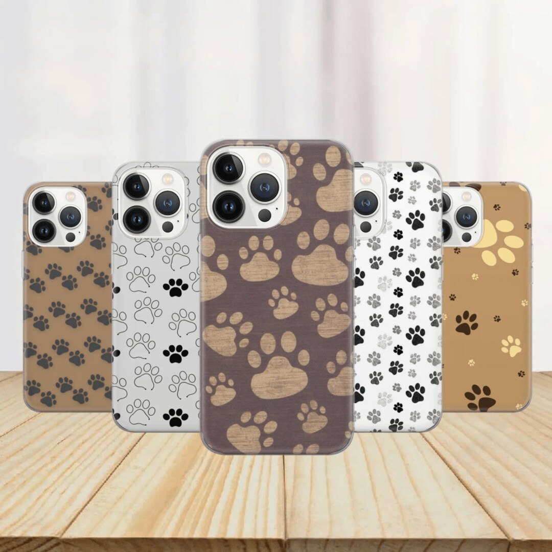 Paw Print Phone Case Dog Paw Cover for iPhone 14 13 12 Pro 11 XR 8 7