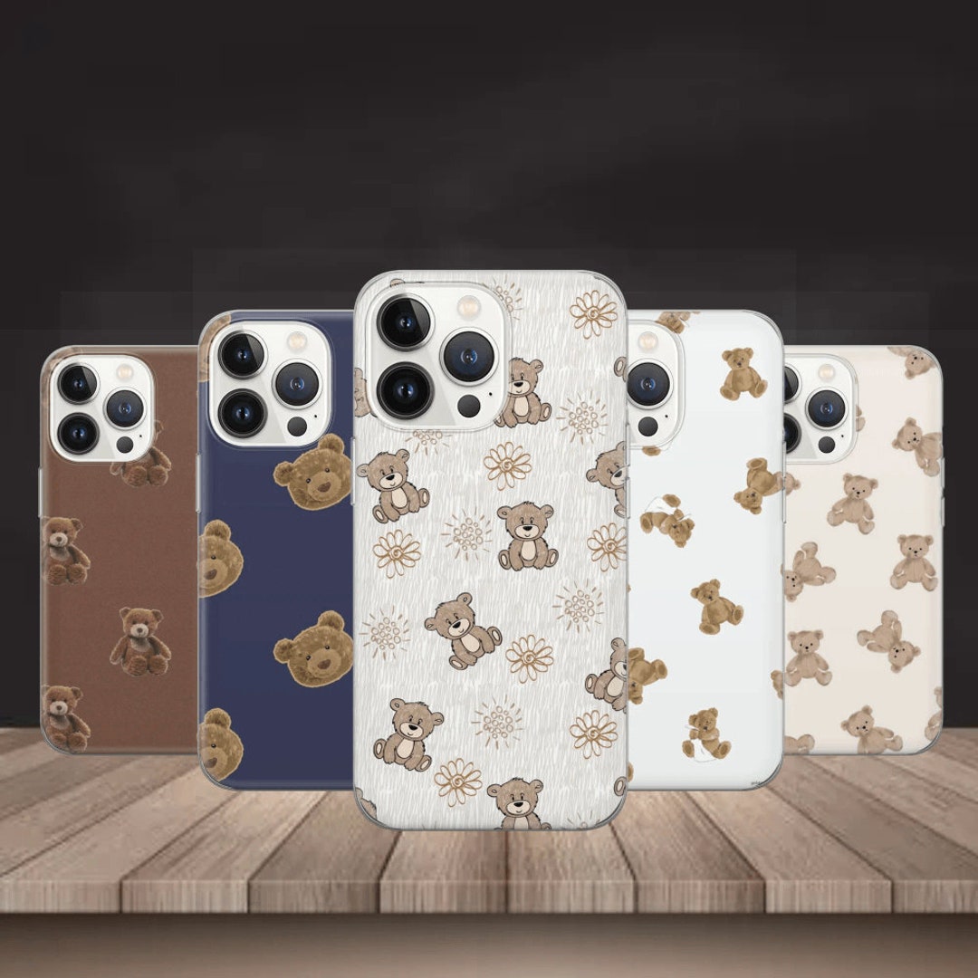Teddy Bear Phone Case Stuffed Animal Cover for Iphone 14 13 12 Etsy