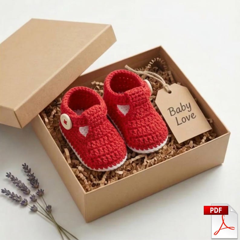 Easy Crochet Baby Booties Pattern PDF | Quick & Easy Guide | Beginner Friendly | Newborn Shoes image 5