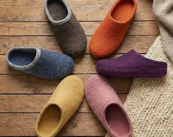 Felted Knit Slipper Pattern – Double Sole Wool Clogs (PDF Digital Download)