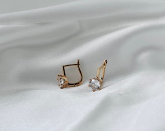 gold—plated earrings