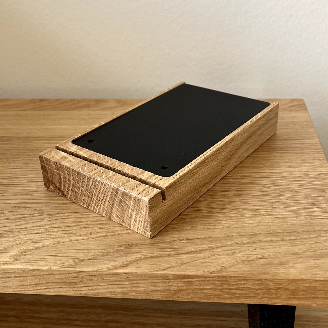 Card Holder Wood Card Tray Oak Wood for to Do List Index Card Holder