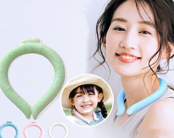 Anillo de enfriamiento para el cuello Tubo de cojín de hielo Tubo de enfriamiento para prevención de golpes de calor Hielo Enfriador de cuello reutilizable Equipos de verano