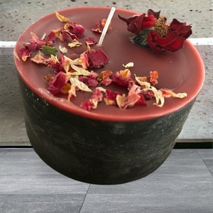 vela de coco hecha a mano