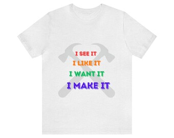 Lo veo, me gusta Camiseta de manga corta de jersey unisex