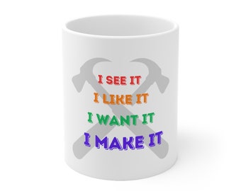 Lo veo, me gusta - Taza de cerámica casera DIY 11oz