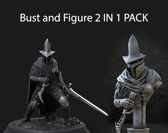 Abby's Watcher Dark Souls 3 2 en 1 paquete STL File para impresoras 3D - Alta calidad, versión detallada y compatible, descarga digital instantánea