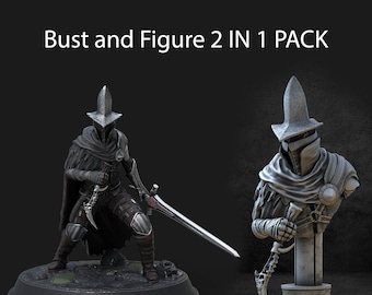 Abbys Watcher - Dark Souls 3 - 2 in 1 Pack - STL - 3D Digital Printing - STL File for 3D Printers - 3d printer file - pre-supported