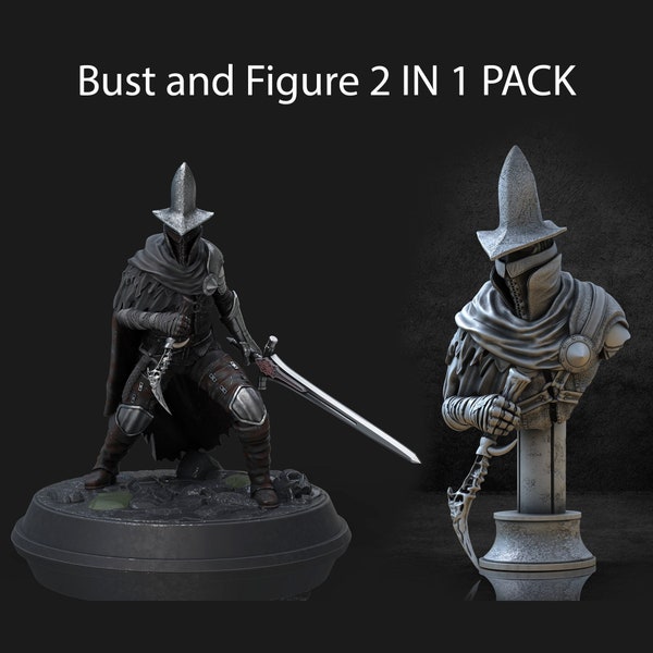 Abbys Watcher - Dark Souls 3 - 2 in 1 Pack - STL - 3D Digital Printing - STL File for 3D Printers - 3d printer file - pre-supported