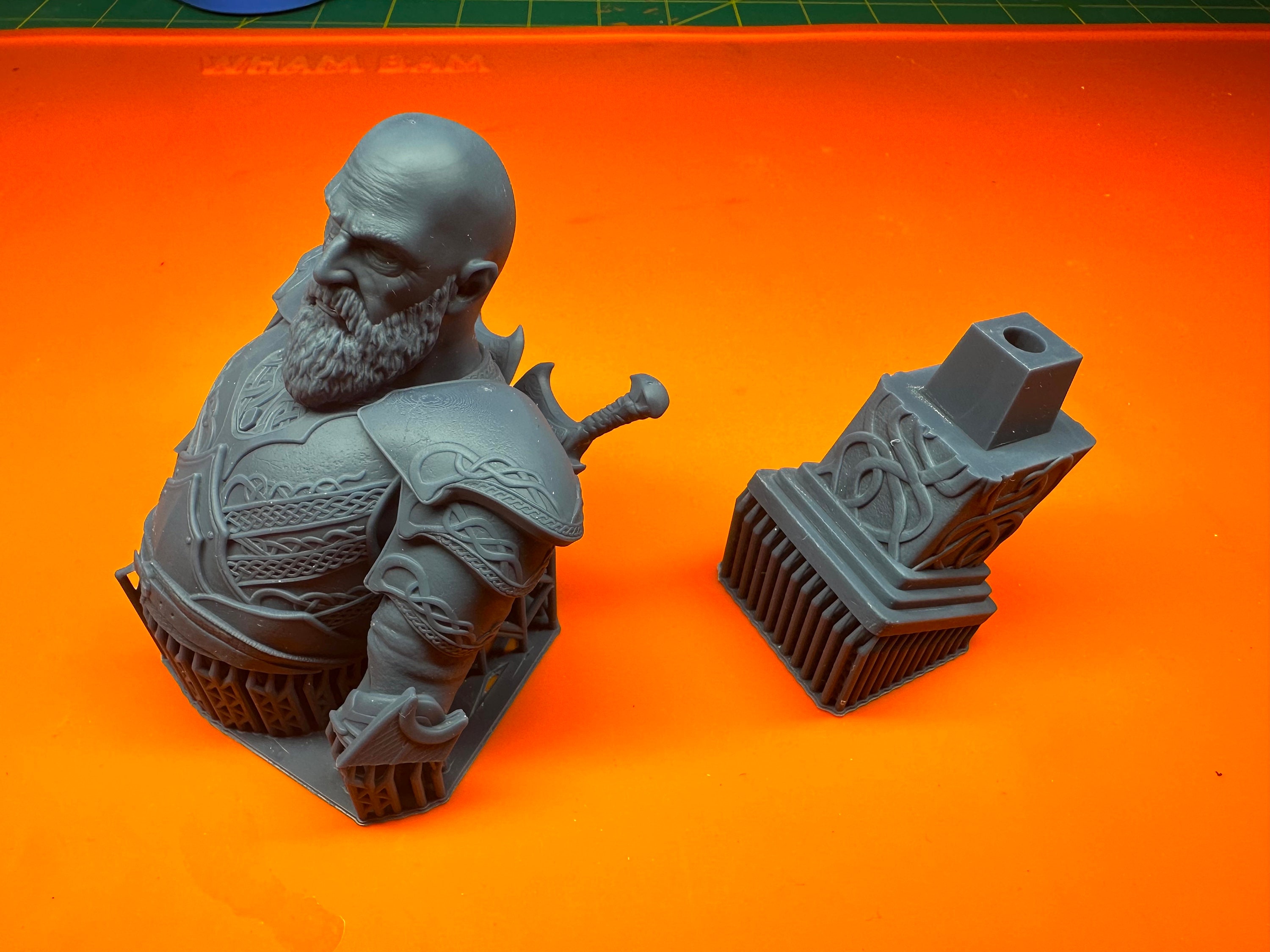 Kratos God of War Bust STL File for 3D Printers - High Quality ...