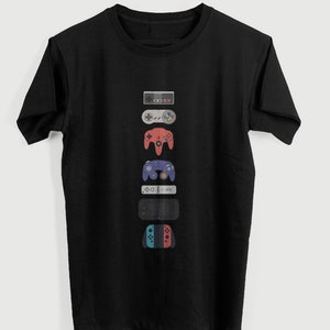 Game Console T Shirt Top Design Unisex Ladies Mens Tee Retro Fashion Vintage Shirt S856
