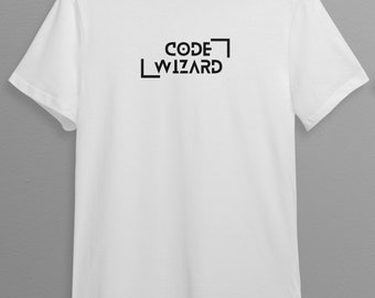 Camiseta Code Wizard - Camiseta de programador geek - Camiseta de codificación unisex para entusiastas de la tecnología