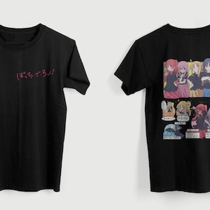 Bocchi Two-Sided Anime Vintage T-Shirt Gift Fashion Style Shirt S904