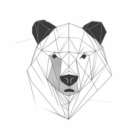 Pack of Lineart Bear Tattoo Illustration Graphic by Rupture · Creative  Fabrica