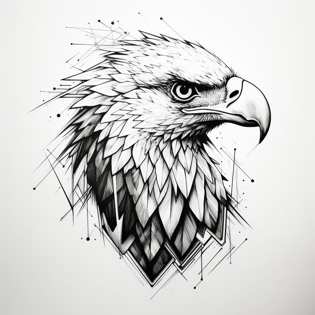 Eagle Tattoo Eagle Head Tattoos Temporary Tattoos Temporary Tattoo Art |  eBay
