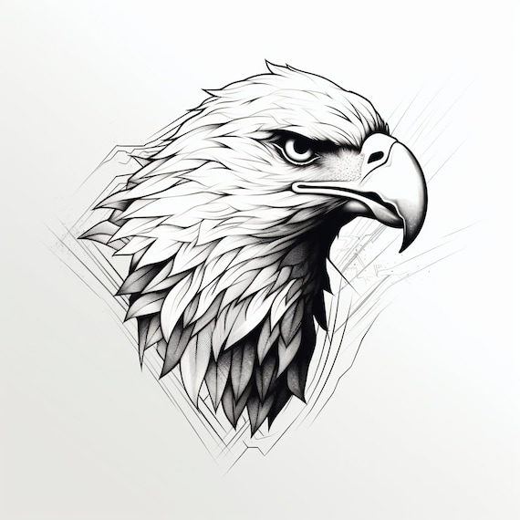 Eagle face tattoo - Top vector, png, psd files on Nohat.cc