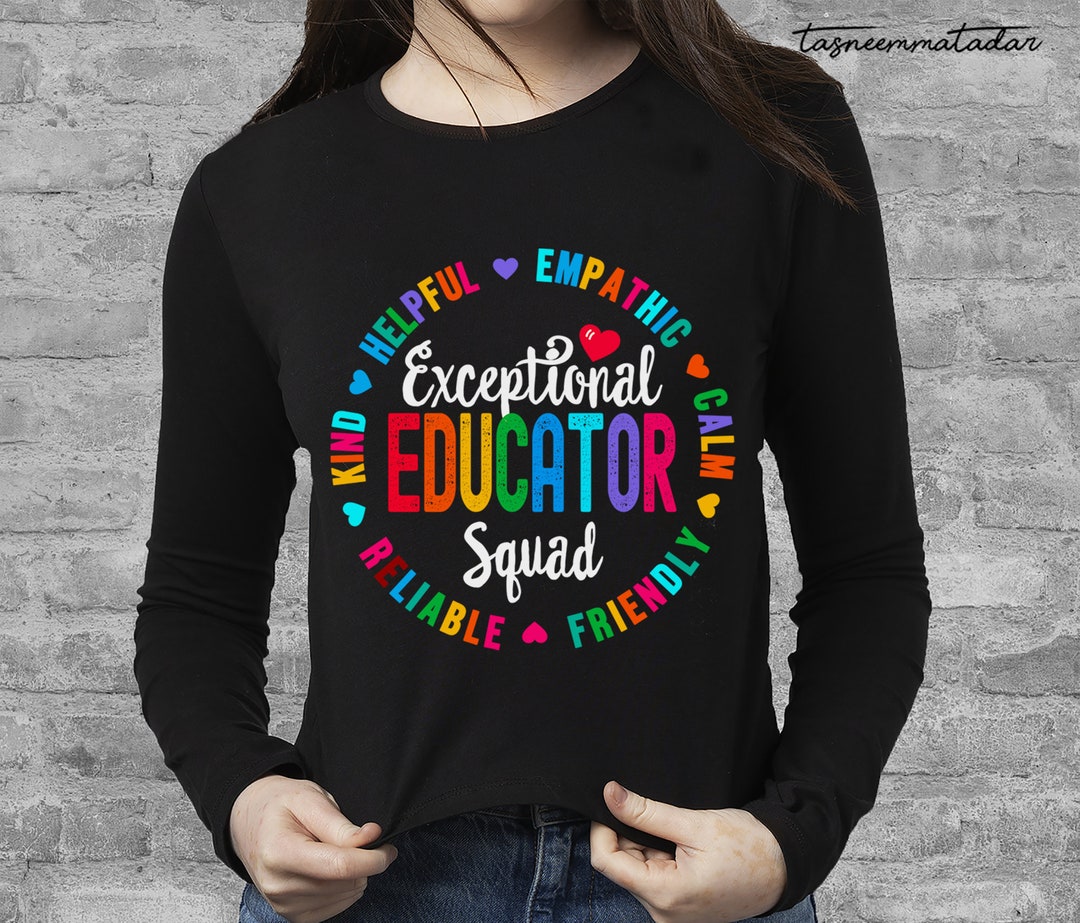 Exceptional Educator Squad Png Special Education Teacher Png Etsy