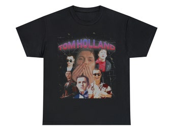 Tom Holland Spiderman Sexy Bootleg Graphic T-Shirt Black