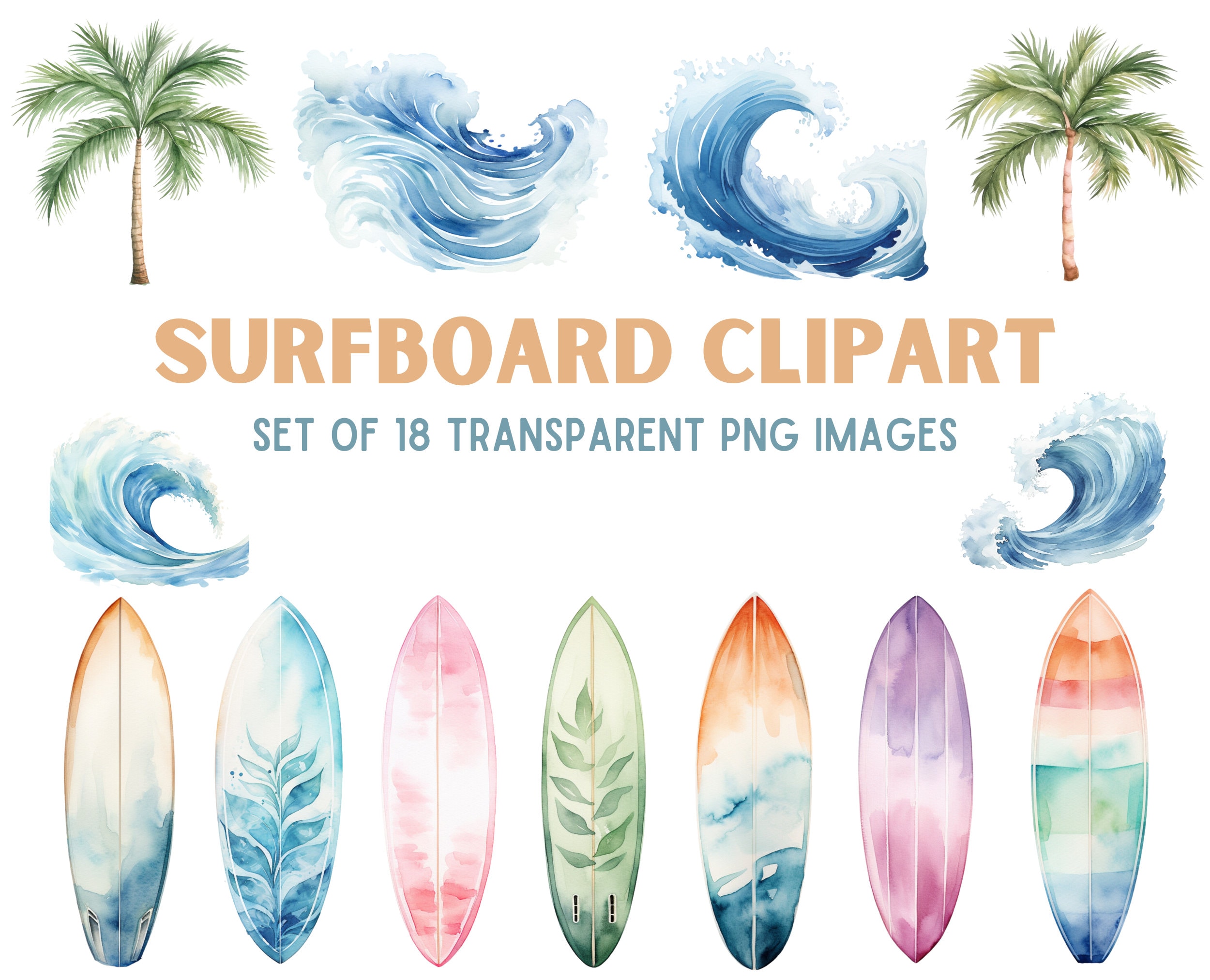 Surfboards In The Sand Clipart