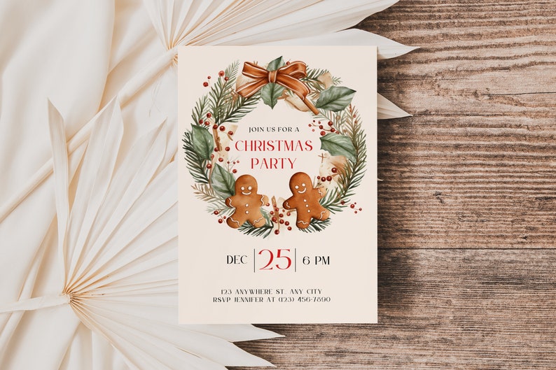 Watercolor Gingerbread Clipart: Christmas Cookie PNG Images (Commercial Use) image 6