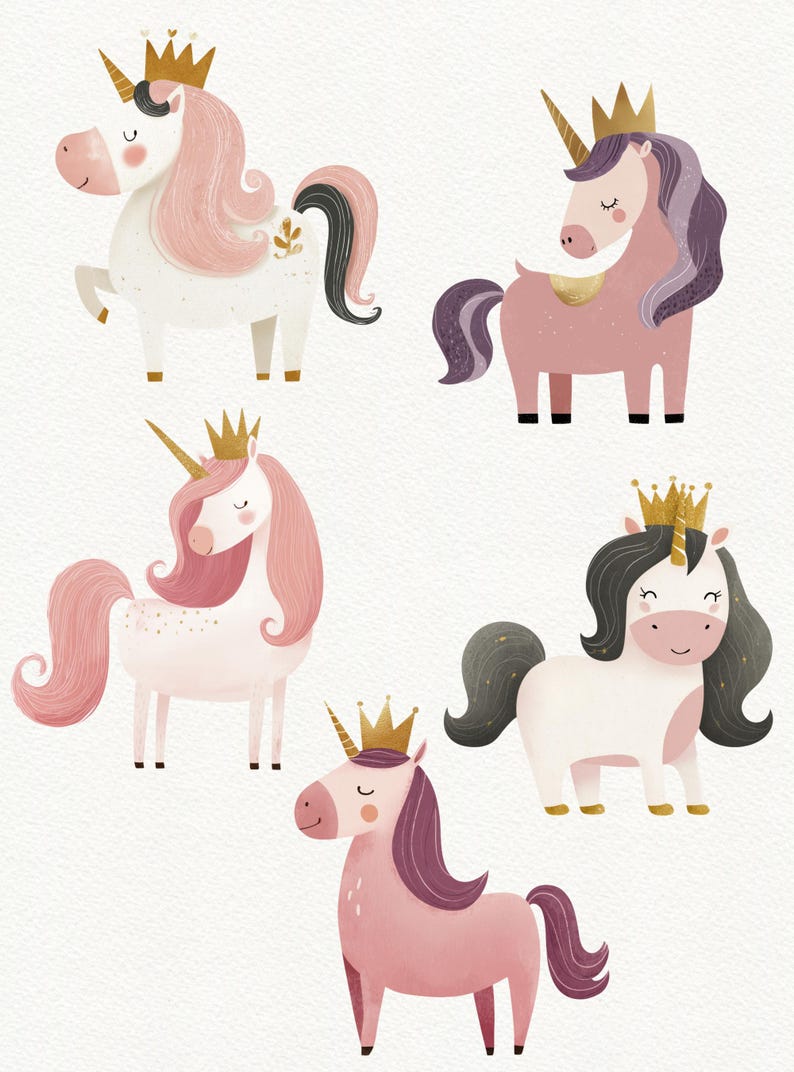 Unicorn Princess Clipart, Cute Unicorn PNG Images, Princess Clipart ...