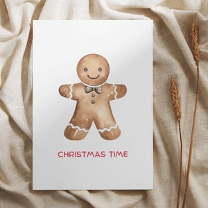 Watercolor Gingerbread Clipart: Christmas Cookie PNG Images (Commercial Use) image 7