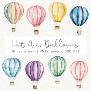 Heißluftballon Clipart, Heißluftballon PNG, Ballon Clipart, Heißluftballon Clipart, Heißluftballons, Reise Clipart, Ballon PNG