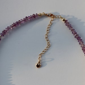 Peridot necklace with sun shape pendant More options: Amethyst High quality handmade jewelry image 7