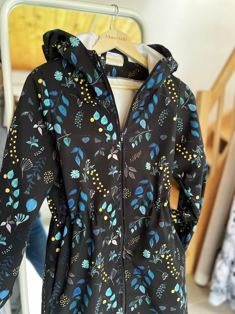 Kundenspezifische handgemachte Damen-Softshelljacke Bild 3