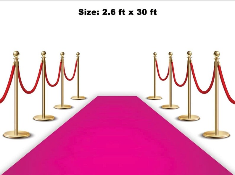 Pink Carpet Runner for Parties 2x15 Etsy