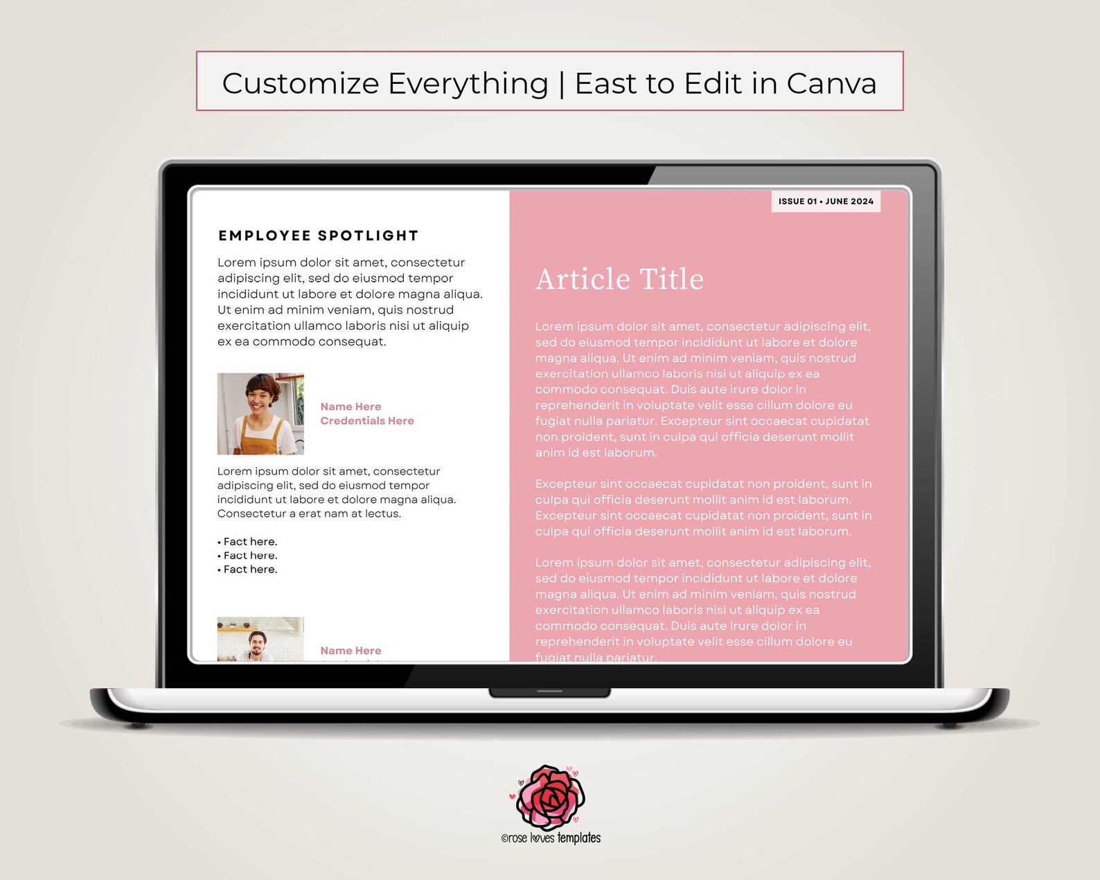 Bakery Business Newsletter Template: Editable Cafe Brochure (canva) - Etsy