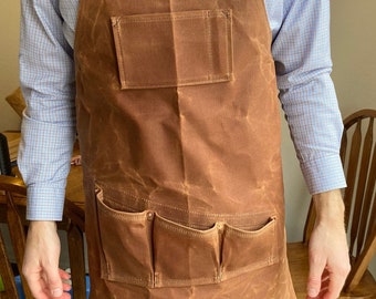 Workshop Apron |  Waxed Canvas | Lifetime Guarantee