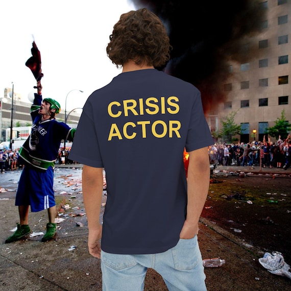 the crisis actor shirt [Bella Canvas 3010]