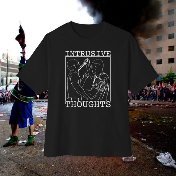 the intrusive thoughts shirt [Bella Canvas 3010]