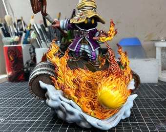 Vivi - Final Fantasy - 1:10 Scale - (200mm) - Hand Painted Sculpture (FAN ART)