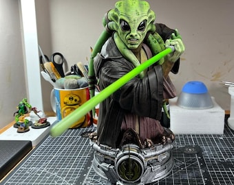 Kit Fisto - Star Wars - 1:4 Scale (300mm) - Hand Painted Bust (FAN ART)