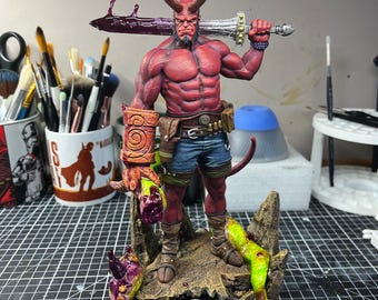 Hellboy - 1:10 Scale - (235 mm) - Hand Painted Sculpture (FAN ART)