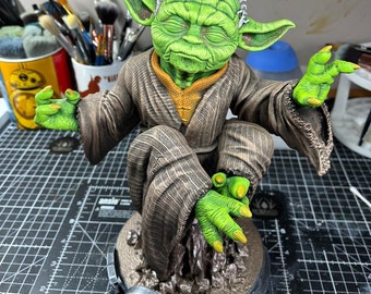 Yoda - Star Wars - 1:4 Scale (250mm) - Hand Painted Bust (FAN ART)
