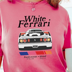 Frank Ocean Blond White Ferrari car retro shirt, hoodie, sweater