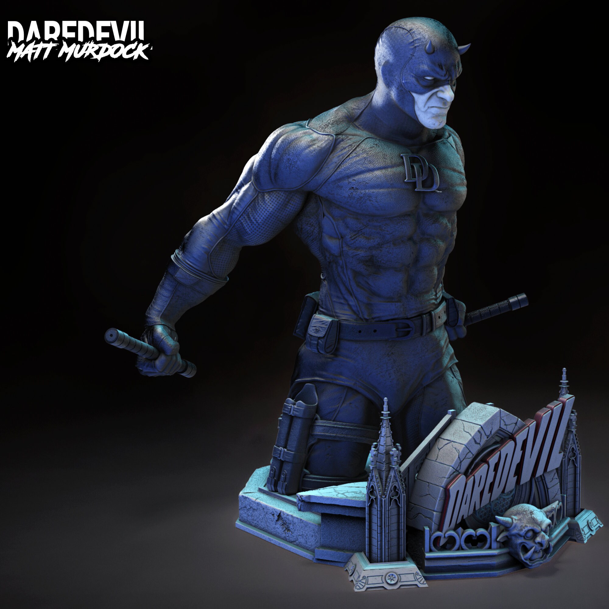 DAREDEVIL - Digital STL Files for 3d Printing Ready to Download - Etsy
