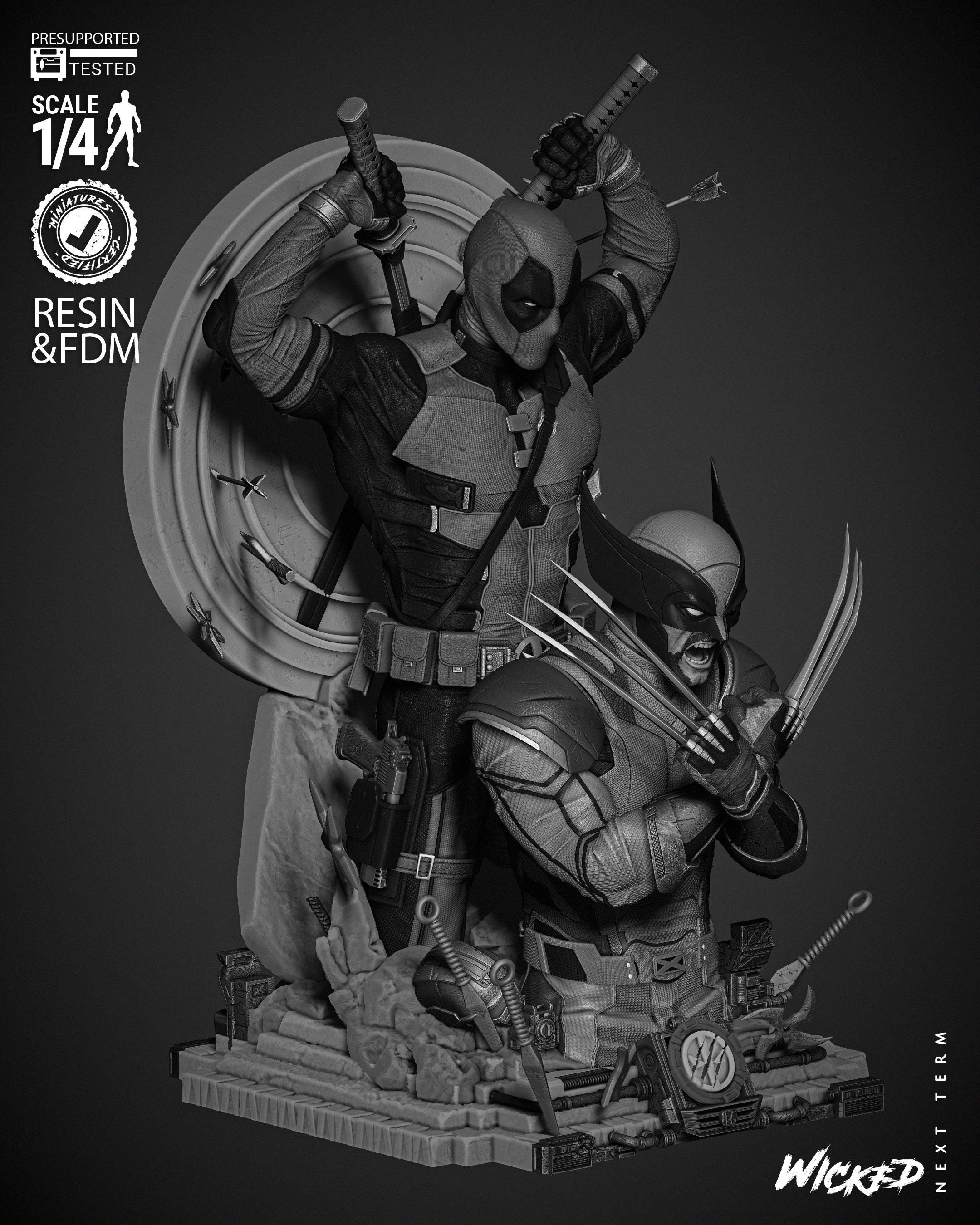 DEADPOOL Bust Up Statue ウルヴァリン MARVEL Deadpool & Wolverine DEADPOOL Bust-up Statue