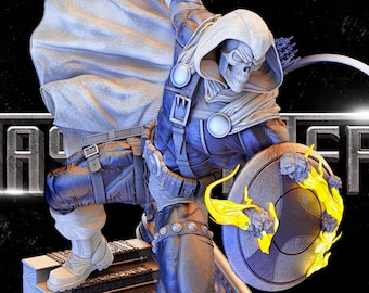 Marvel Taskmaster-sculptuur getest en klaar om af te drukken
