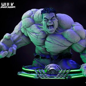 The Hulk Bust Statue Bruce Banner Green Mean Machine 