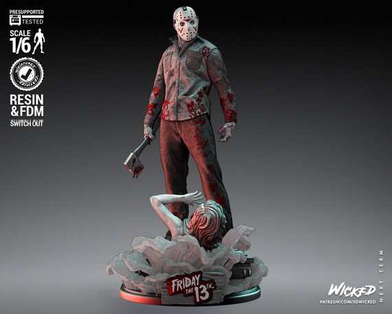 Movies Jason Sculpture: Tested and Ready for 3D Printing - Etsy