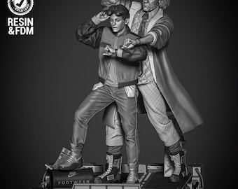 Diorama de Regreso al futuro de Wicked Movies: probado y listo para impresión 3D