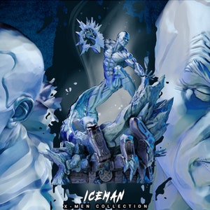 Iceman - Xmen Digital STL 3-D printer files ready to download