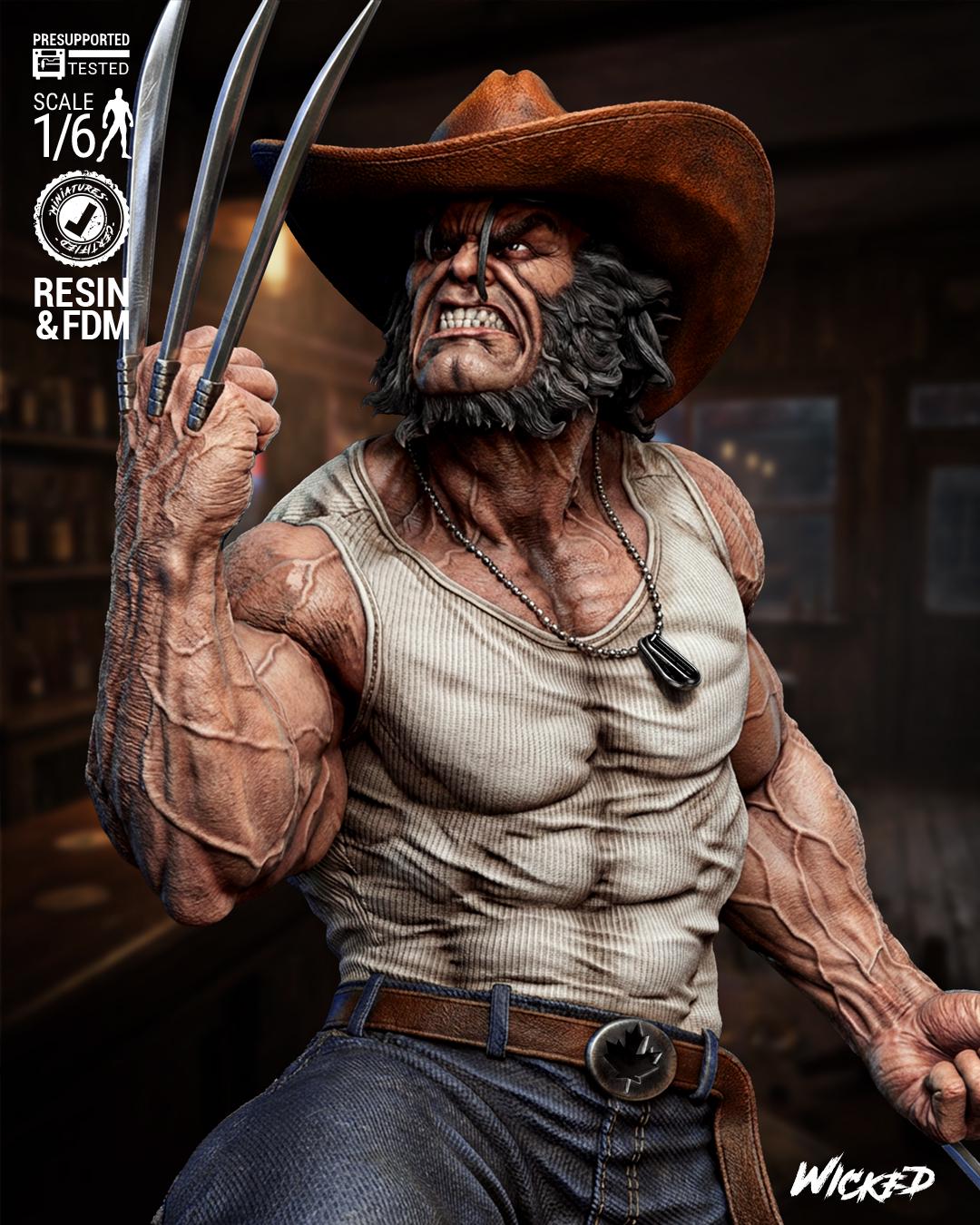 X-men - Logan Vs Wolverine - 3D Printed Model Custom Painted! - Etsy