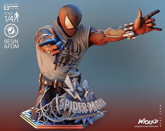 Marvel Scarlet Spider Bust STL-bestanden klaar om af te drukken