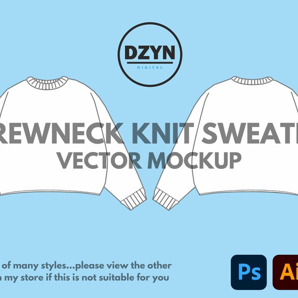 Knitted Sweater Mockup Etsy